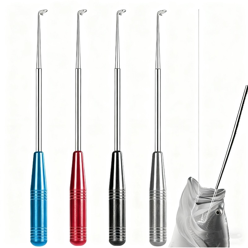 Fishing Hook Stainless Steel - เครื่องมือถอดตะขอเบ็ดตกปลาสแตนเลสแบบพกพา ใช้งานง่าย ถอดออกได้รวดเร็ว สำหรับอุปกรณ์ตกปลา