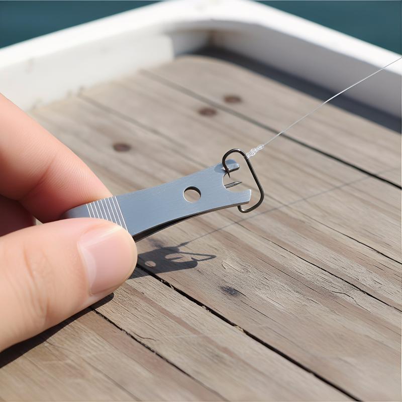 Fishing Hook Stainless Steel - กรรไกรตัดสายตกปลาอเนกประสงค์ สแตนเลส พกพาสะดวก เหมาะสำหรับสายถัก สายโมโน ใช้งานกลางแจ้ง