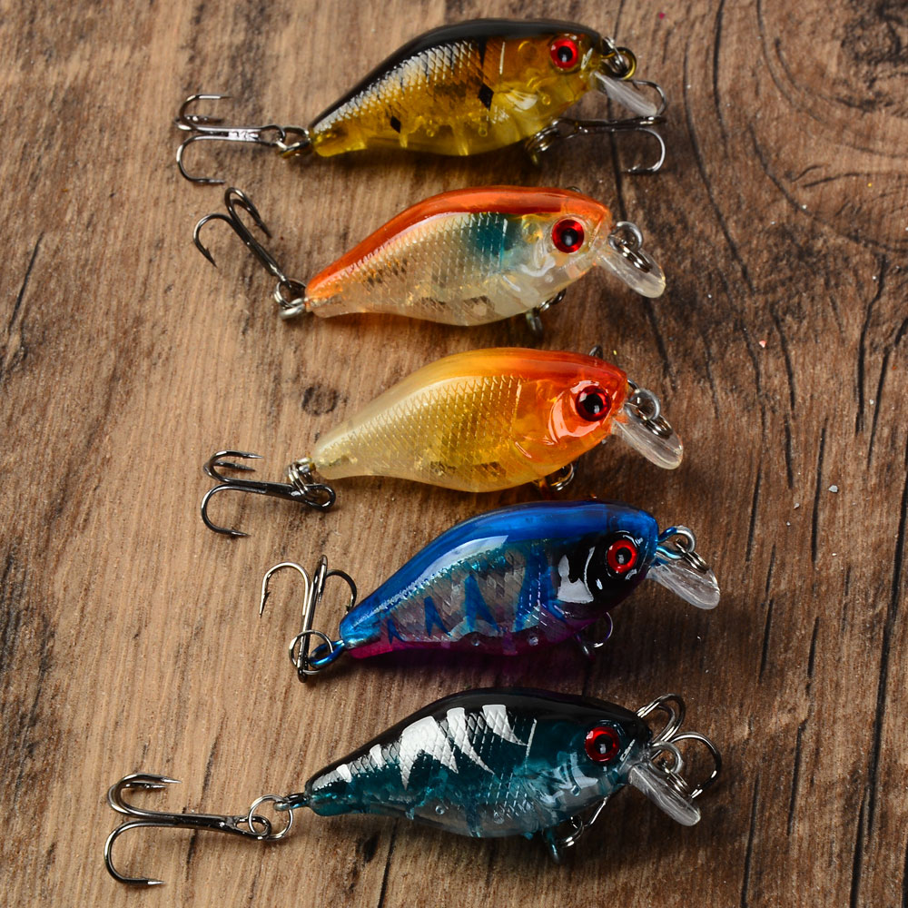 Fishing Hook Treble - เหยื่อตกปลาแบบลอยน้ำ 5 ชิ้น เหยื่อปลอมแบบ Crankbait เหยื่อปลอมแบบ