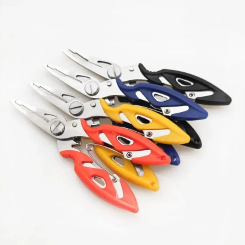 Fishing Hook Stainless Steel - คีมตกปลาสแตนเลส, กรรไกรถอดตะขออเนกประสงค์, อุปกรณ์ตกปลาแบบพกพาสำหรับน้ำเค็มและน้ำจืด