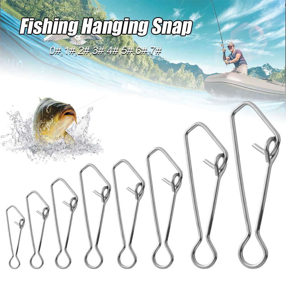 50ชิ้น/แพ็ค Fast คลิปล็อคตะขอต - Fishing Hook Stainless Steel บทวิจารณ์และราคา