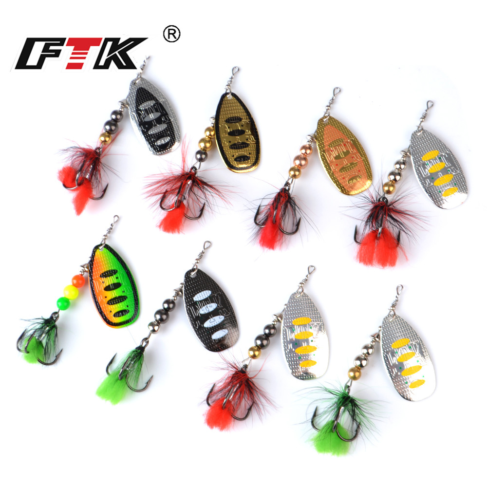 FTK โลหะตกปลา Lure Spinner เหย - Fishing Hook Treble บทวิจารณ์และราคา