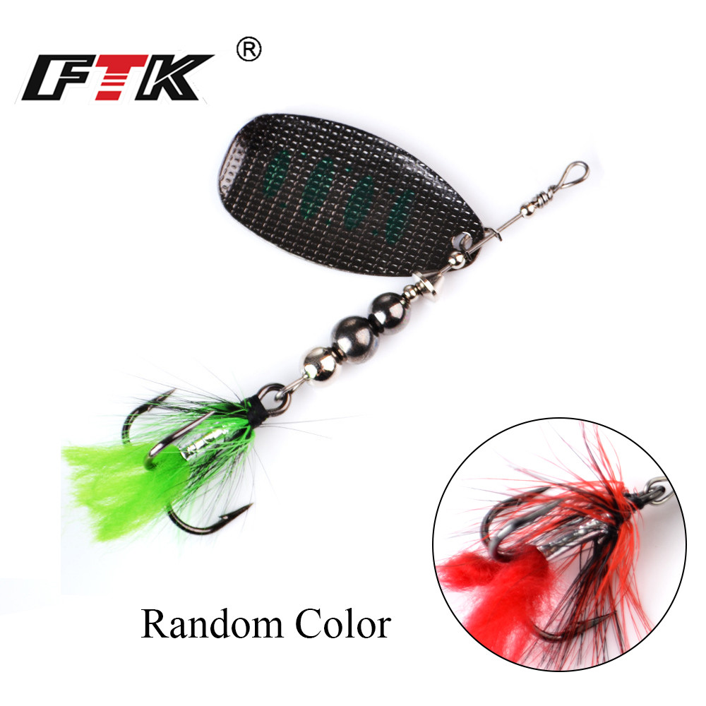 FTK โลหะตกปลา Lure Spinner เหย - Fishing Hook Treble บทวิจารณ์และราคา