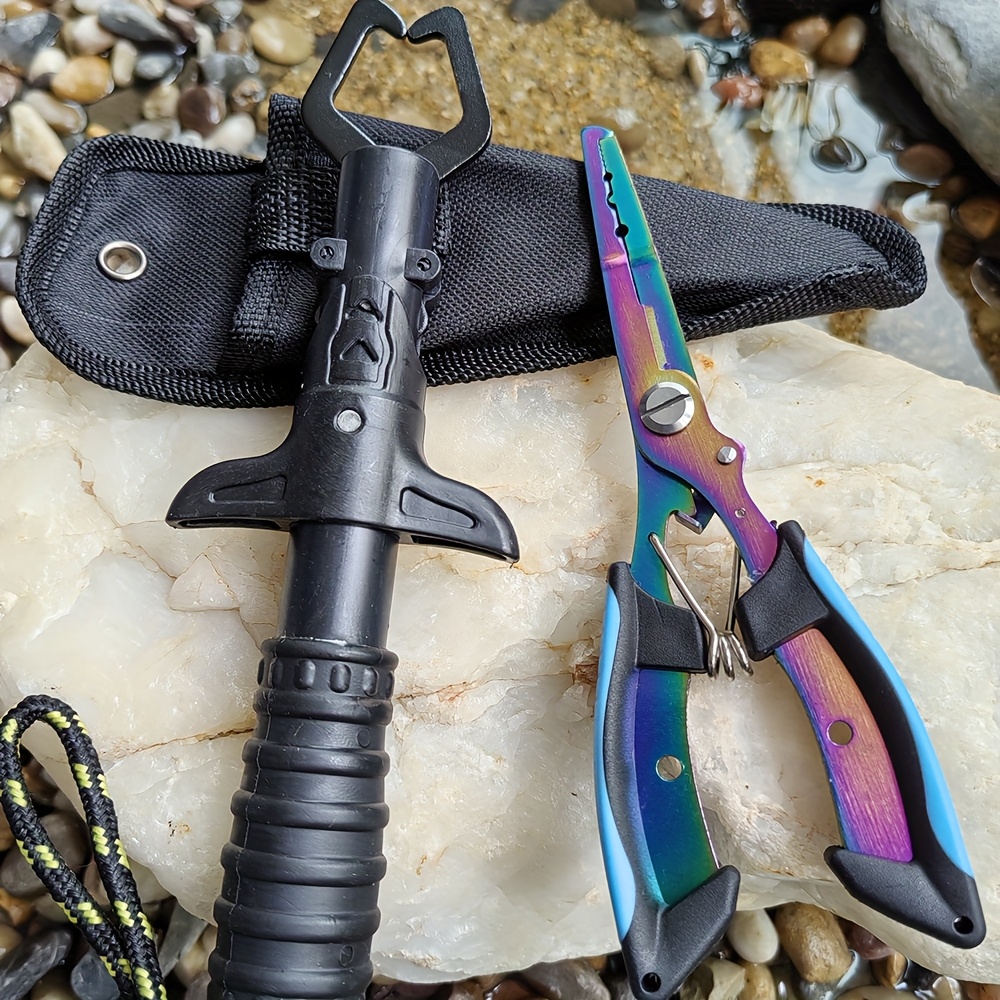 ชุดคีมจับปลาและที่หนีบปากปลา พ - Fishing Hook Stainless Steel บทวิจารณ์และราคา
