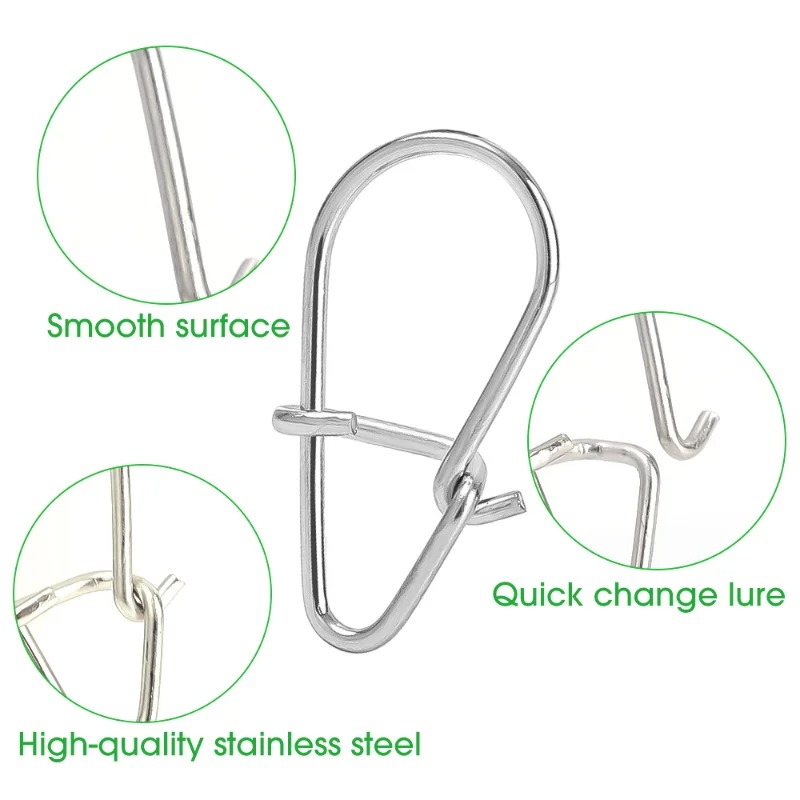 ตะขอเกี่ยวสายเบ็ดสแตนเลส 100 ช - Fishing Hook Stainless Steel บทวิจารณ์และราคา