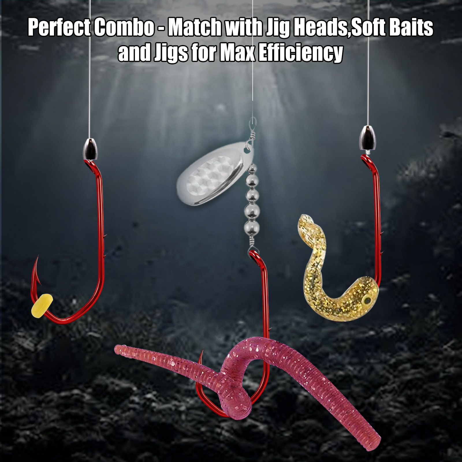 เบ็ดตกปลา 9KM Baitholder 50-10 - Fishing Hook Circle บทวิจารณ์และราคา