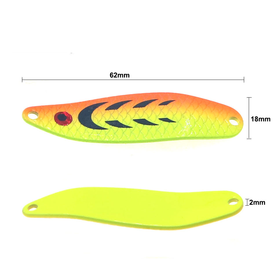 เหยื่อตกปลาโลหะช้อนเหยื่อ62mm1 - Fishing Hook Treble บทวิจารณ์และราคา